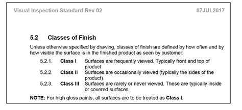 paint visual inspection criteria|surface inspection criteria.